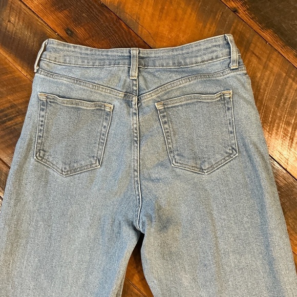 Just Black Denim High Rise Straight Leg Jeans Women’s 28 Light Wash Made in USA - Picture 6 of 11